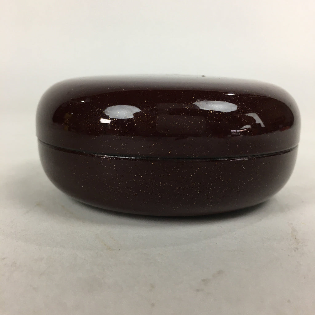 Japanese Buddhist Altar Fitting Wooden Incense Container Vtg Round Kogo BU568