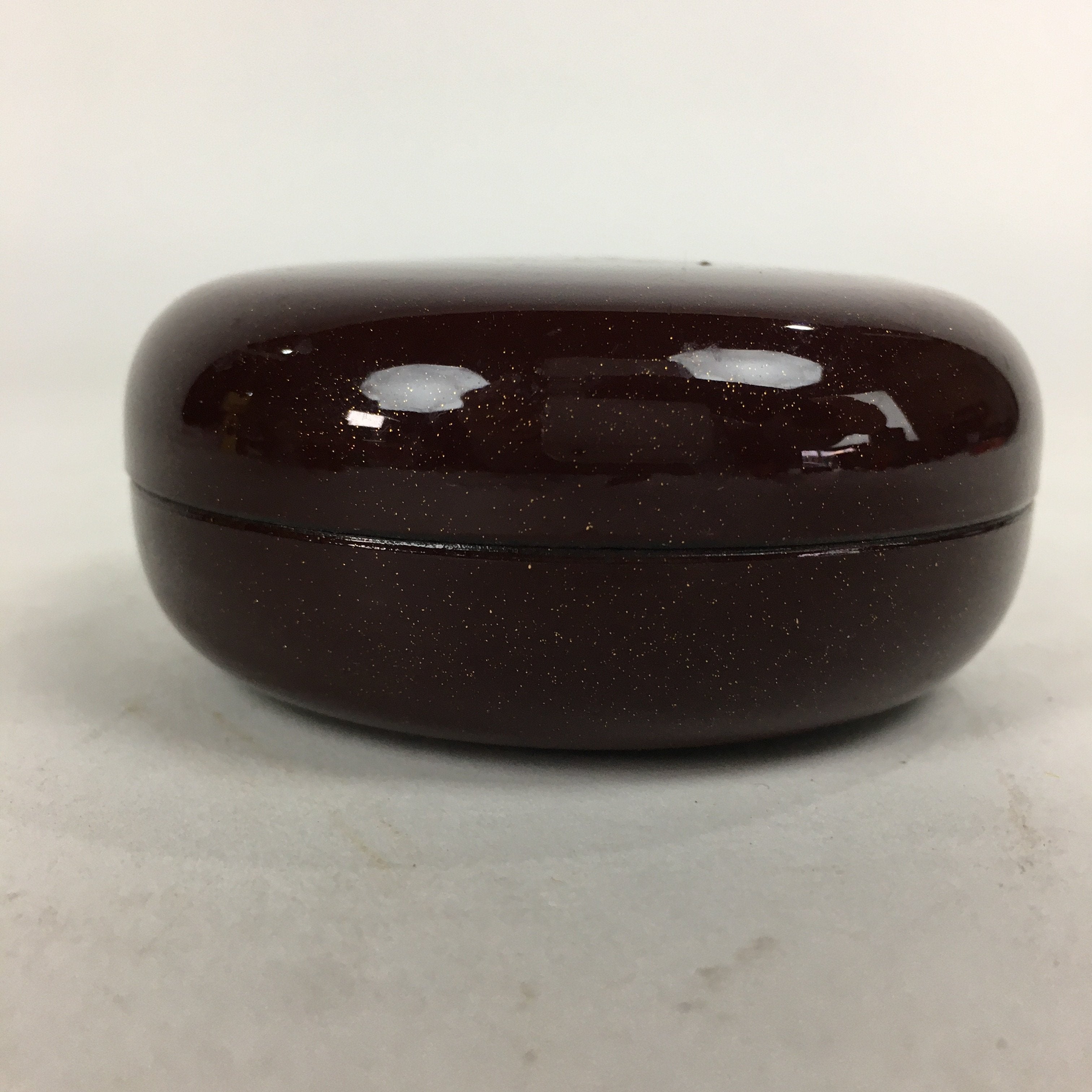 Japanese Buddhist Altar Fitting Wooden Incense Container Vtg Round Kogo BU568