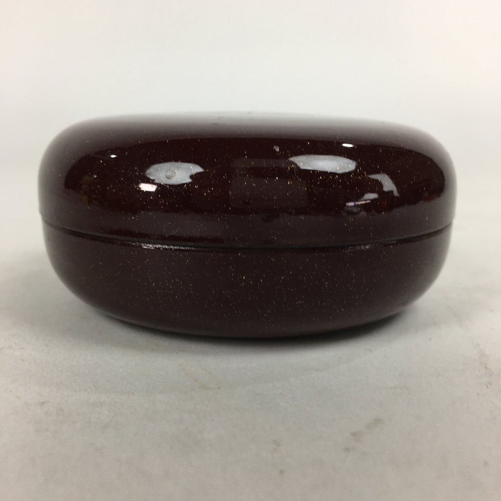 Japanese Buddhist Altar Fitting Wooden Incense Container Vtg Round Kogo BU568