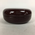 Japanese Buddhist Altar Fitting Wooden Incense Container Vtg Round Kogo BU568