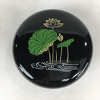 Japanese Buddhist Altar Fitting Wooden Incense Container Vtg Round Kogo BU569