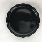 Japanese Buddhist Altar Fitting Wooden Incense Container Vtg Round Kogo Red BU54