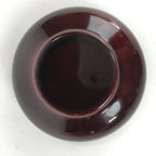 Japanese Buddhist Altar Fitting Wooden Incense Container Vtg Round Kogo Red BU54