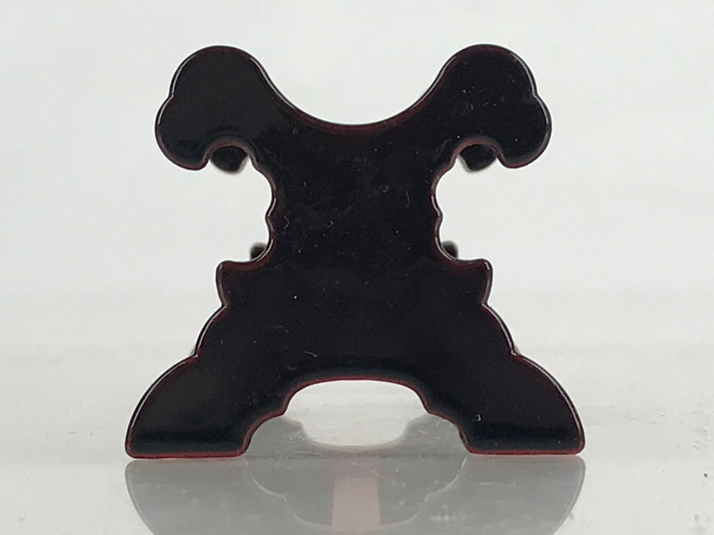 Japanese Buddhist Altar Fitting Wooden Orin Bell Striker Stand Vtg Rinboda BU893
