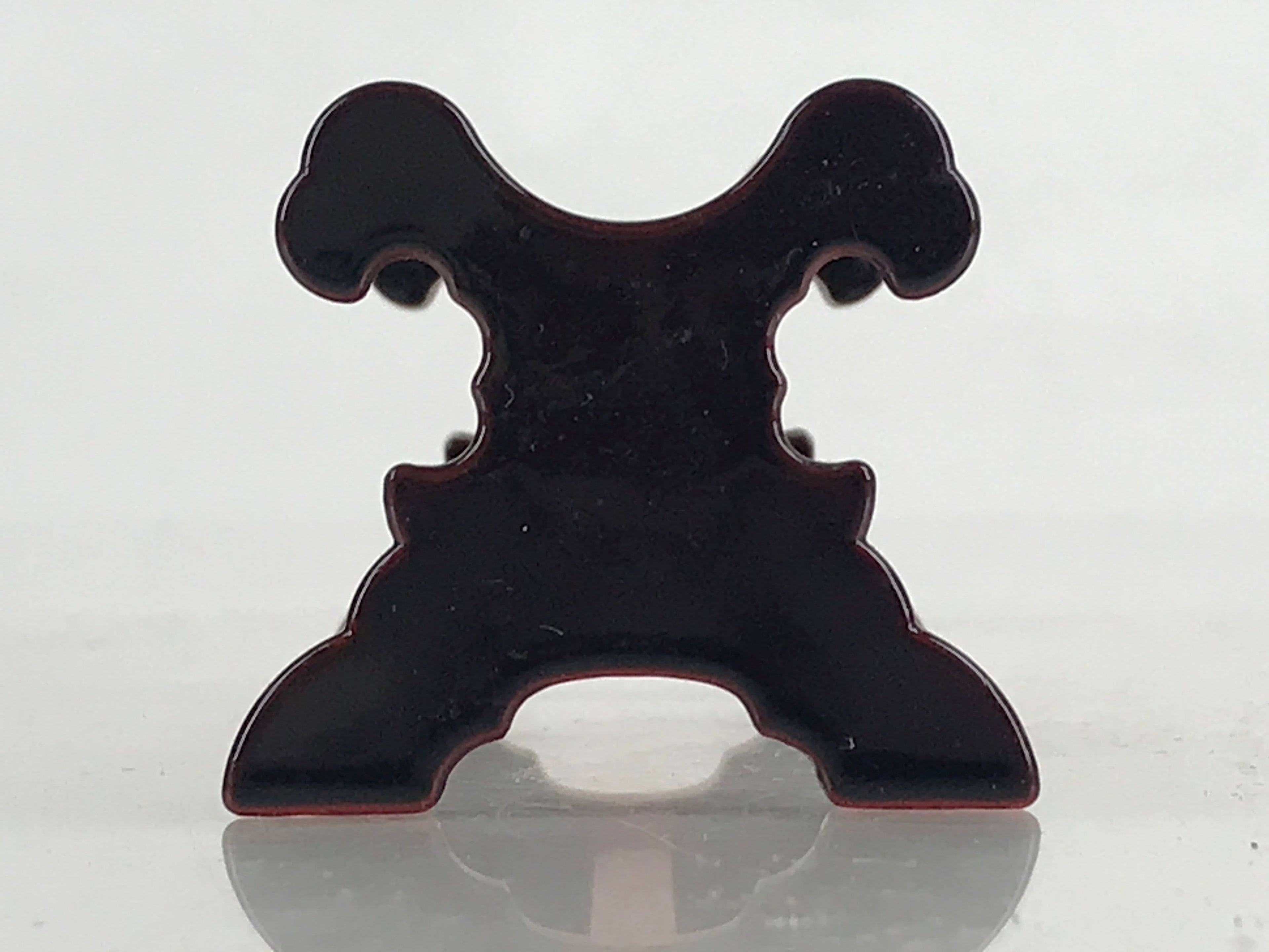 Japanese Buddhist Altar Fitting Wooden Orin Bell Striker Stand Vtg Rinboda BU893