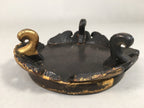 Japanese Buddhist Altar Fitting Wooden Stand Incense Burner Vtg Koro BU329