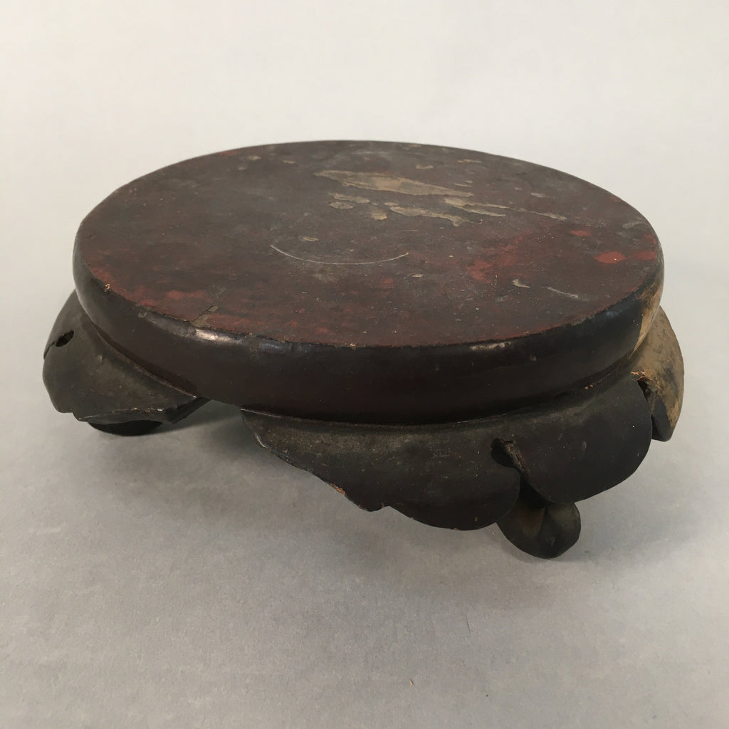 Japanese Buddhist Altar Fitting Wooden Stand Incense Burner Vtg Koro BU329
