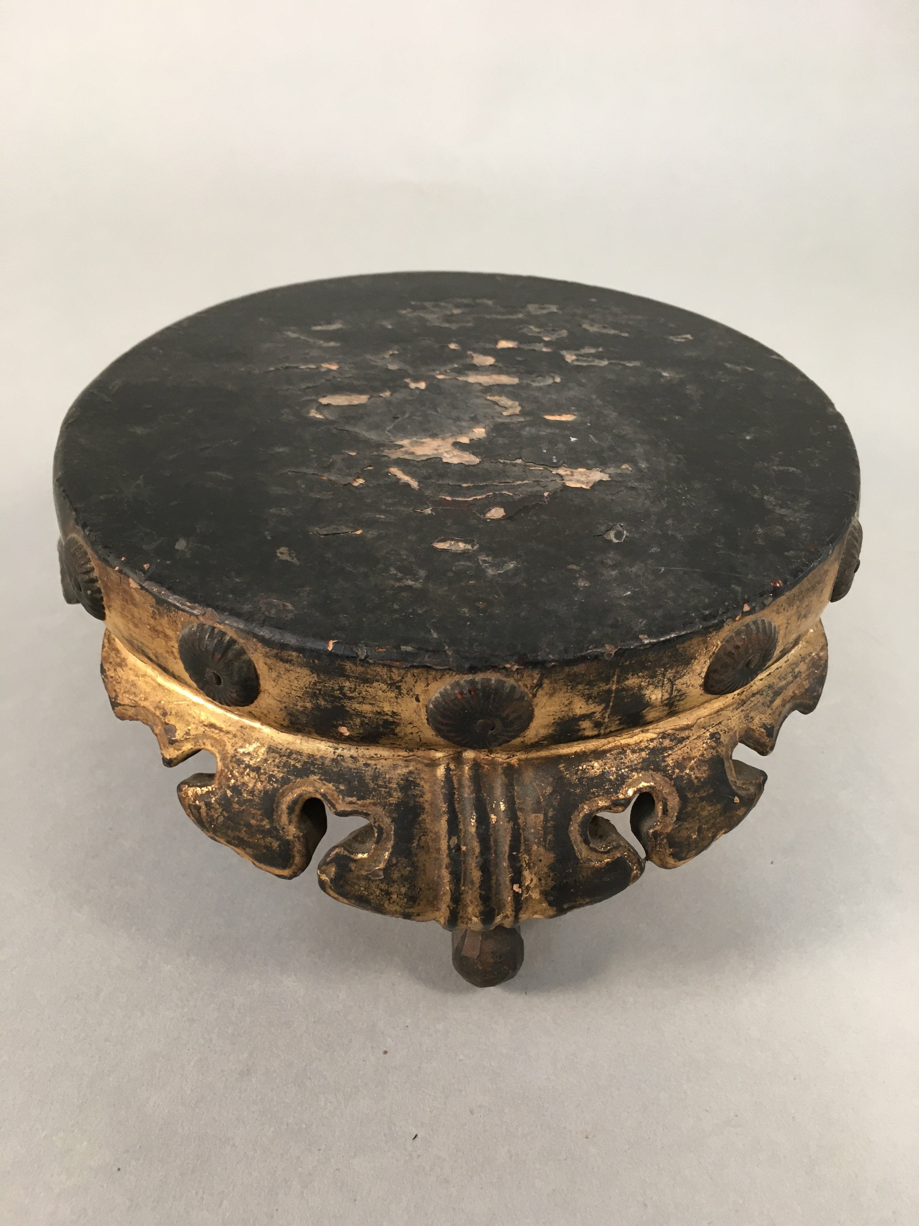 Japanese Buddhist Altar Fitting Wooden Stand Incense Burner Vtg Koro BU330