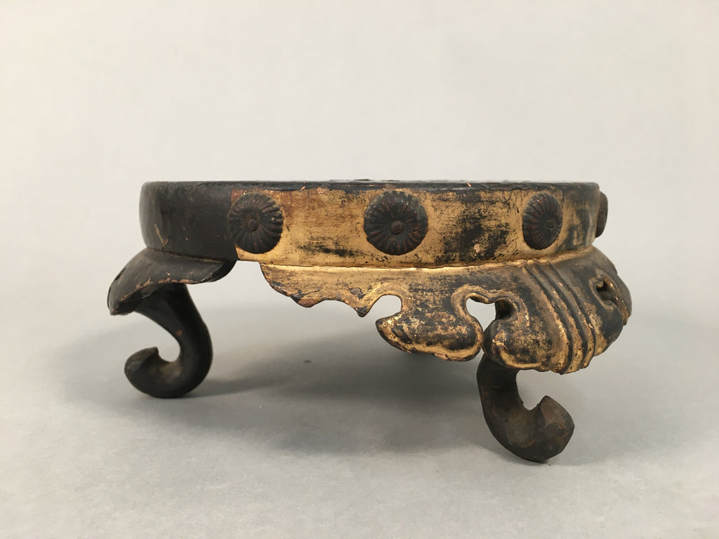 Japanese Buddhist Altar Fitting Wooden Stand Incense Burner Vtg Koro BU330
