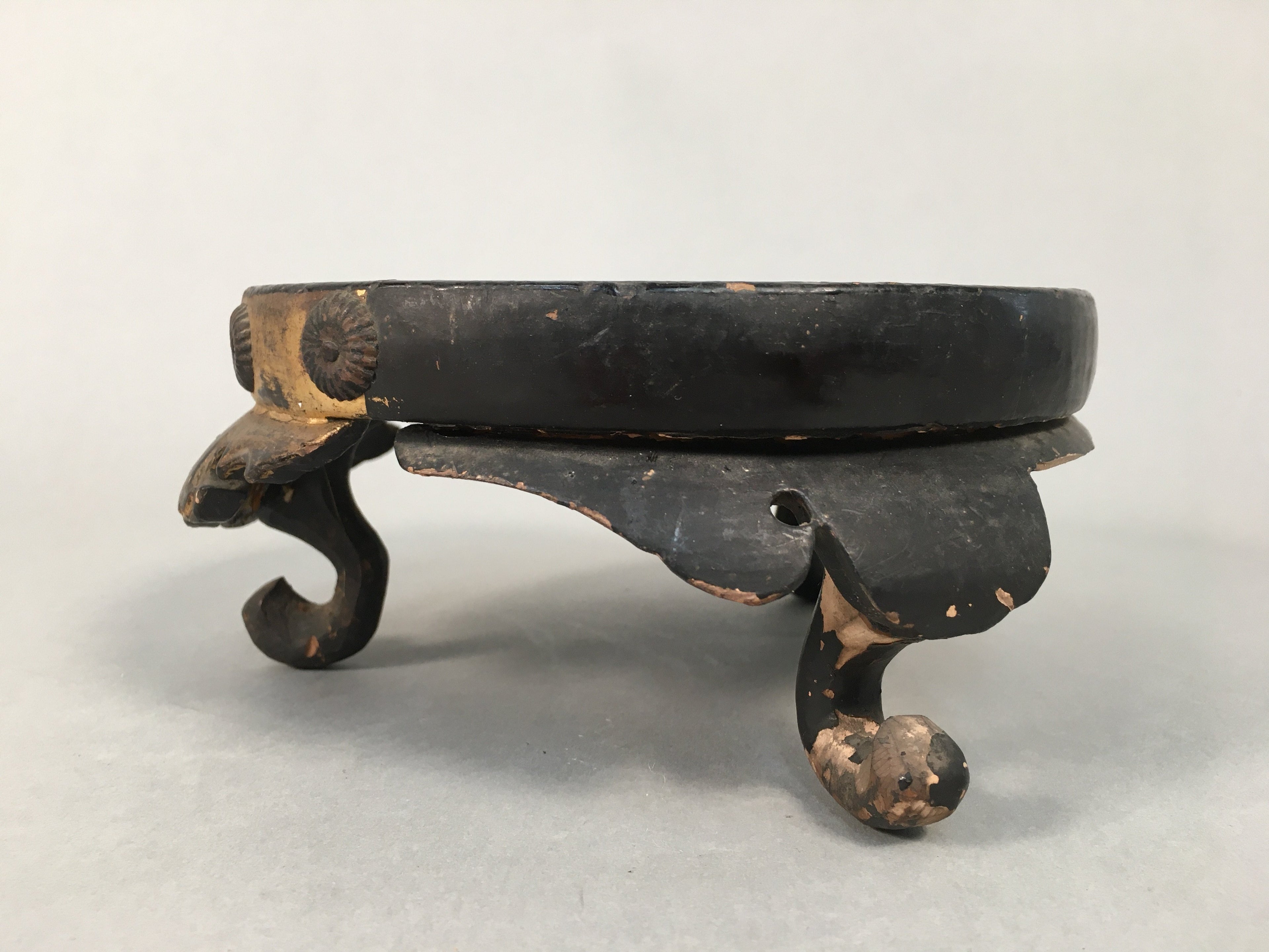 Japanese Buddhist Altar Fitting Wooden Stand Incense Burner Vtg Koro BU330