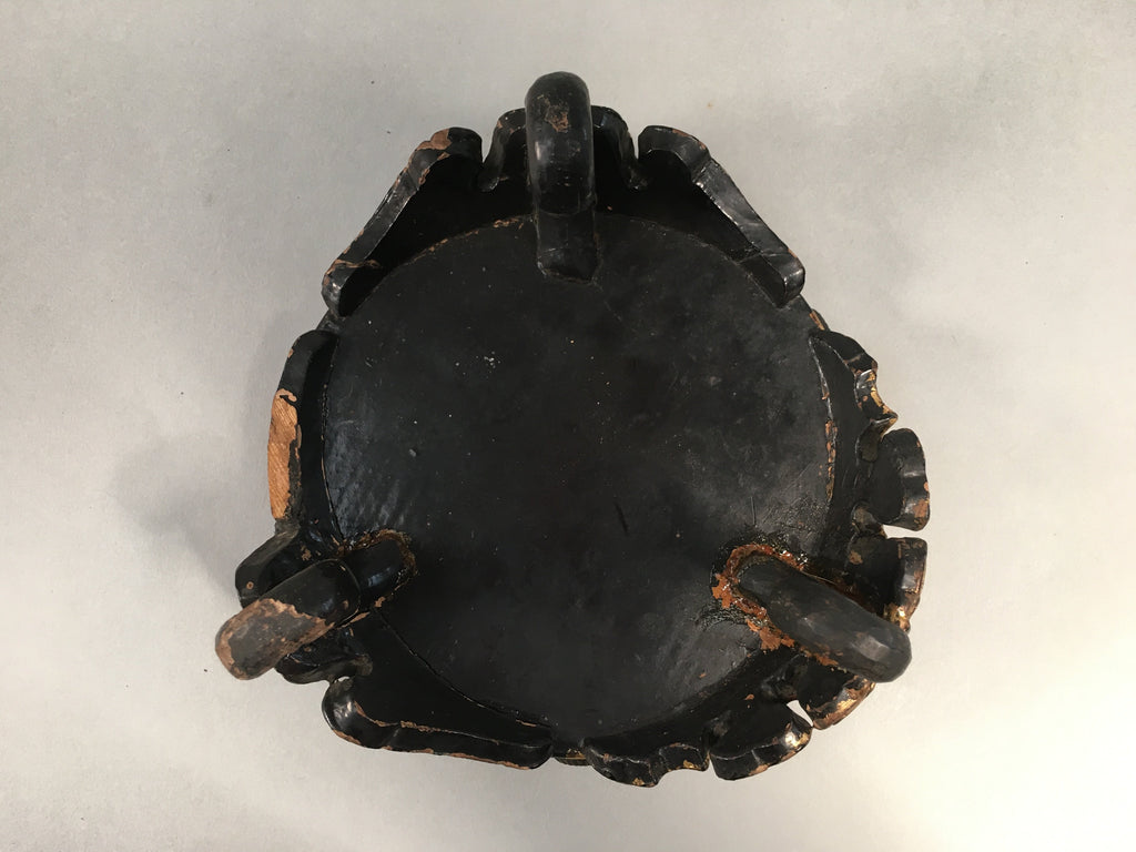 Japanese Buddhist Altar Fitting Wooden Stand Incense Burner Vtg Koro BU330