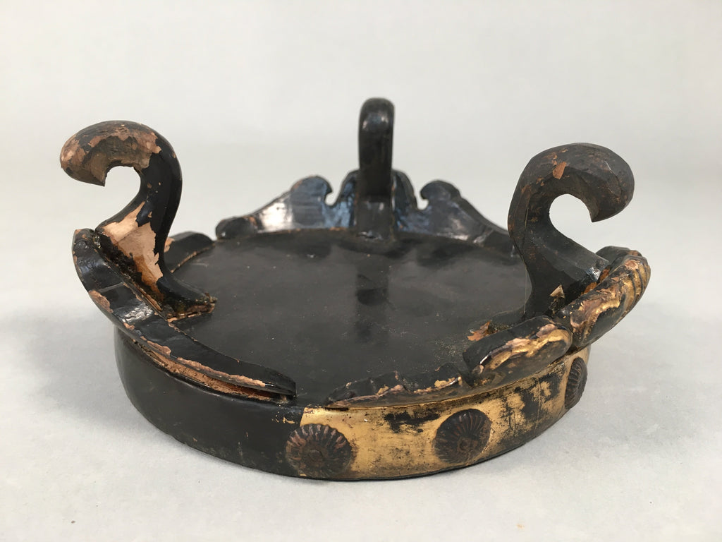 Japanese Buddhist Altar Fitting Wooden Stand Incense Burner Vtg Koro BU330