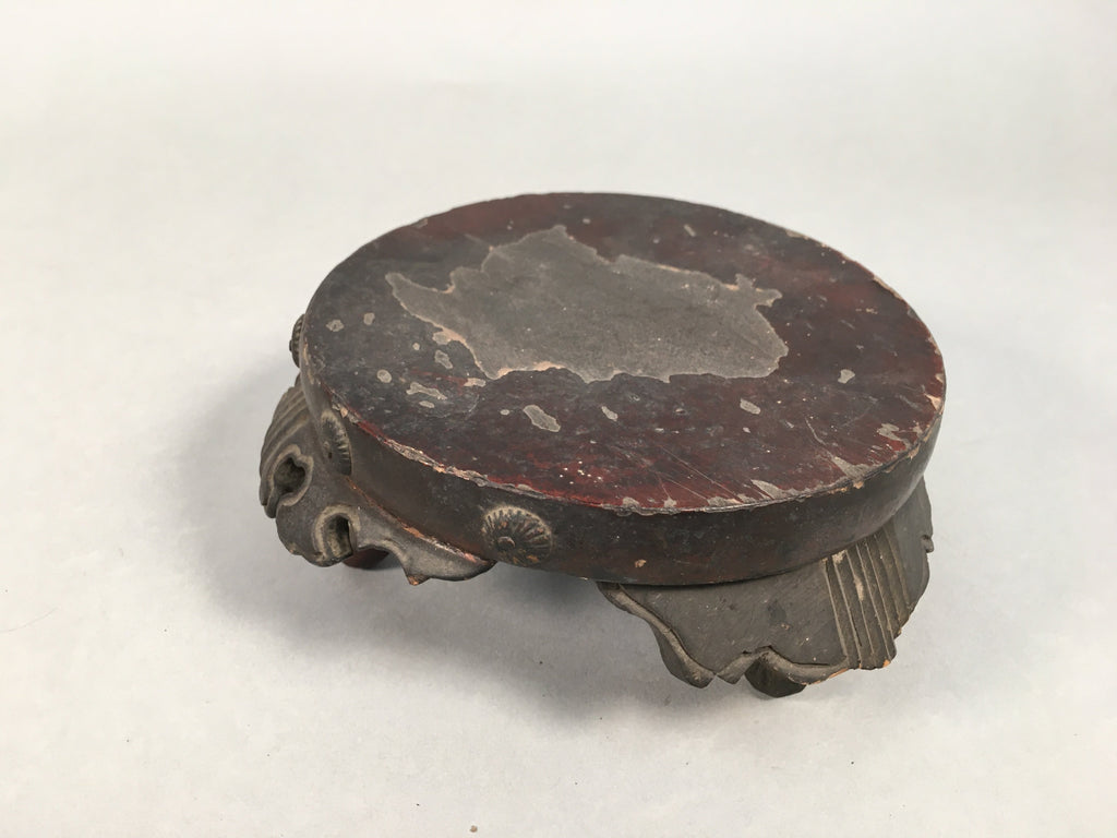 Japanese Buddhist Altar Fitting Wooden Stand Incense Burner Vtg Koro BU331