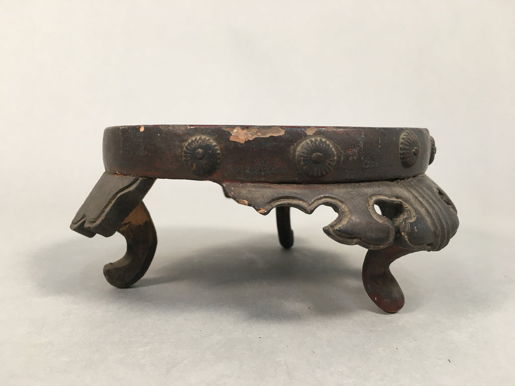 Japanese Buddhist Altar Fitting Wooden Stand Incense Burner Vtg Koro BU331
