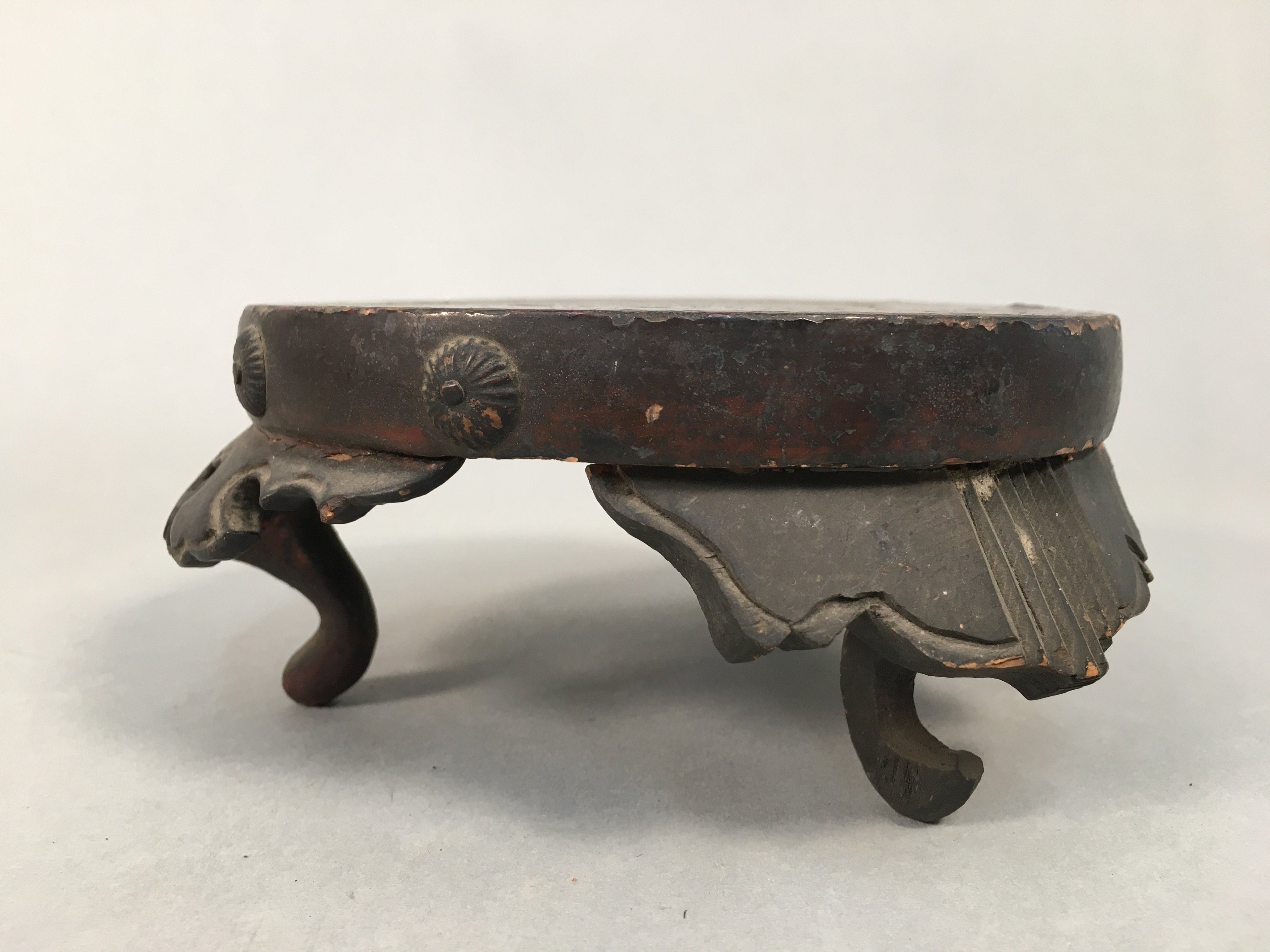 Japanese Buddhist Altar Fitting Wooden Stand Incense Burner Vtg Koro BU331