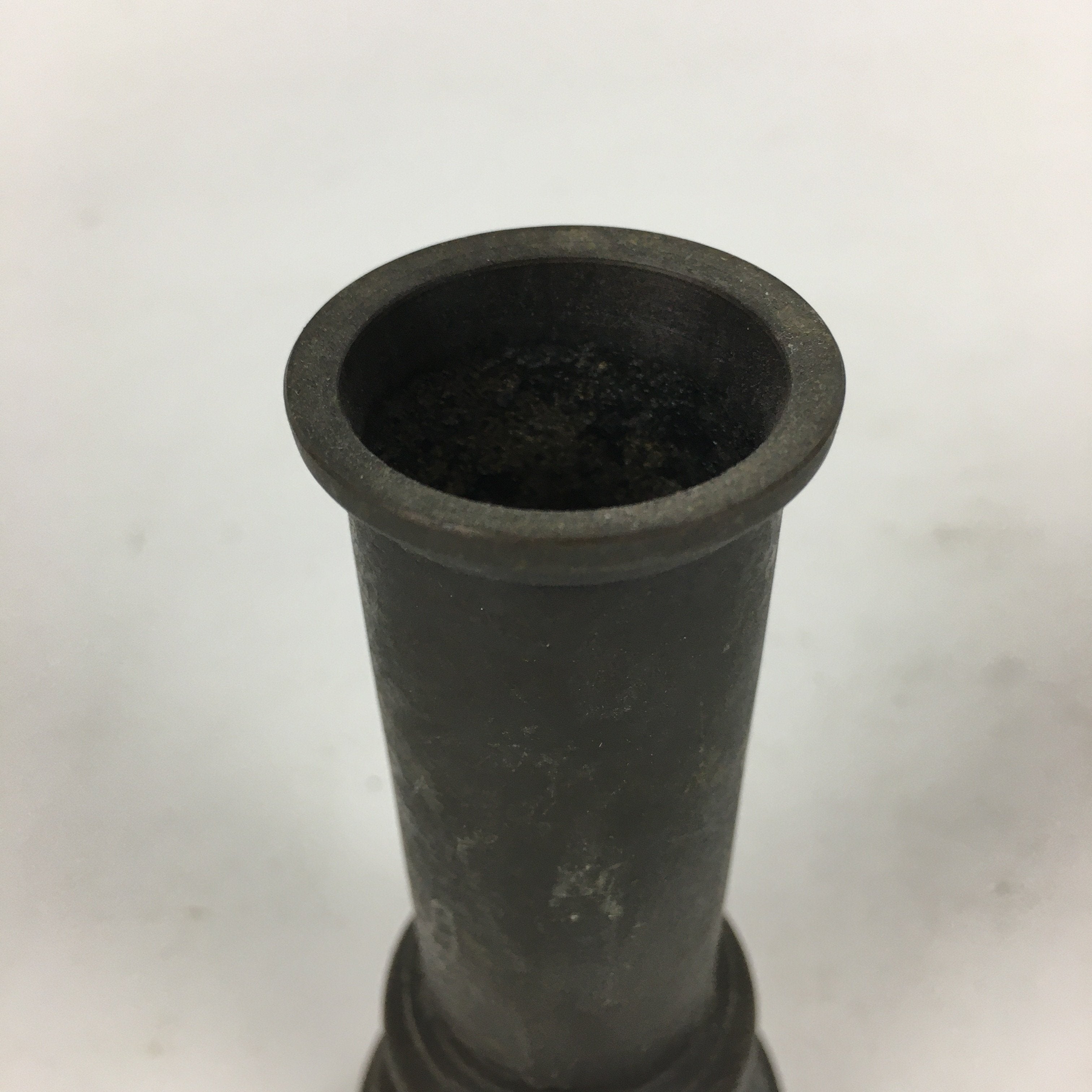 Japanese Buddhist Altar Fitting stick Incense Holder Vtg Bronze Senko-Ire BU566