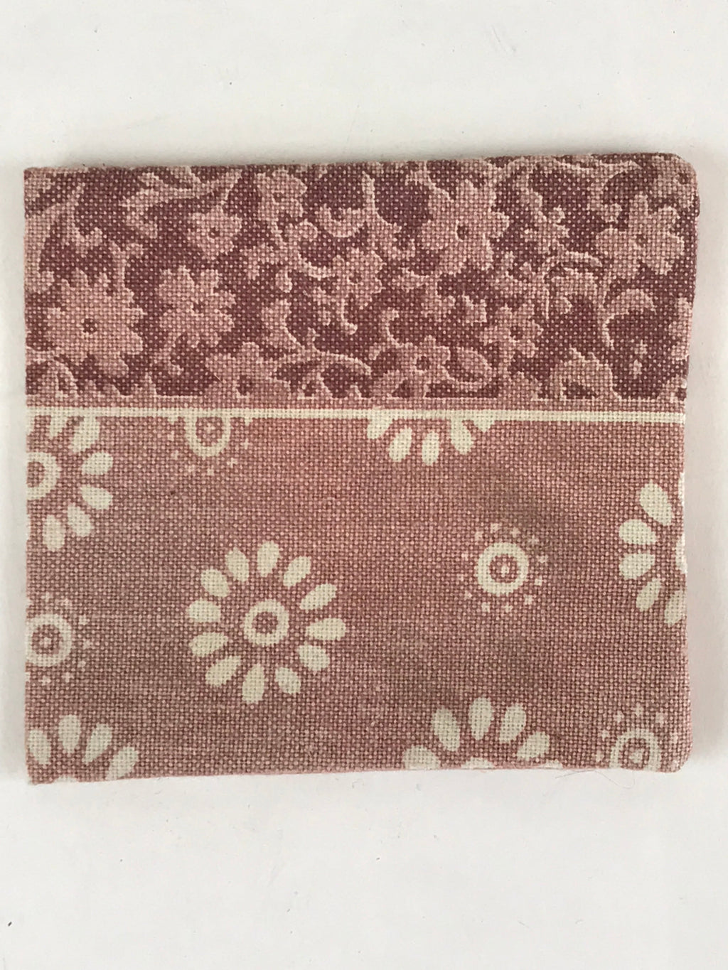 Japanese Buddhist Altar Rice Offering Cup Mat Vtg Handmade Cloth BU790