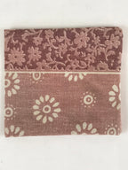 Japanese Buddhist Altar Rice Offering Cup Mat Vtg Handmade Cloth BU790