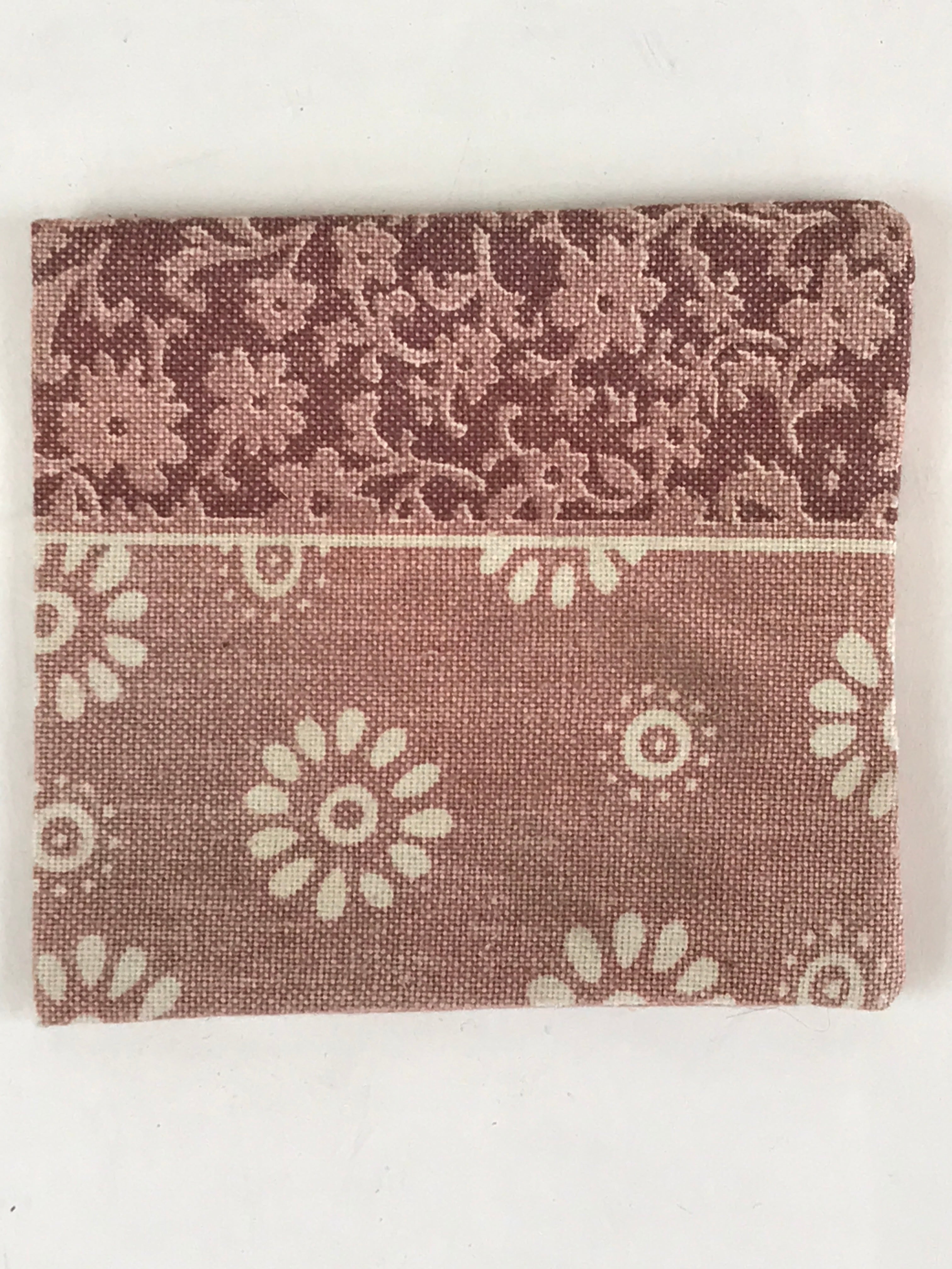 Japanese Buddhist Altar Rice Offering Cup Mat Vtg Handmade Cloth BU790