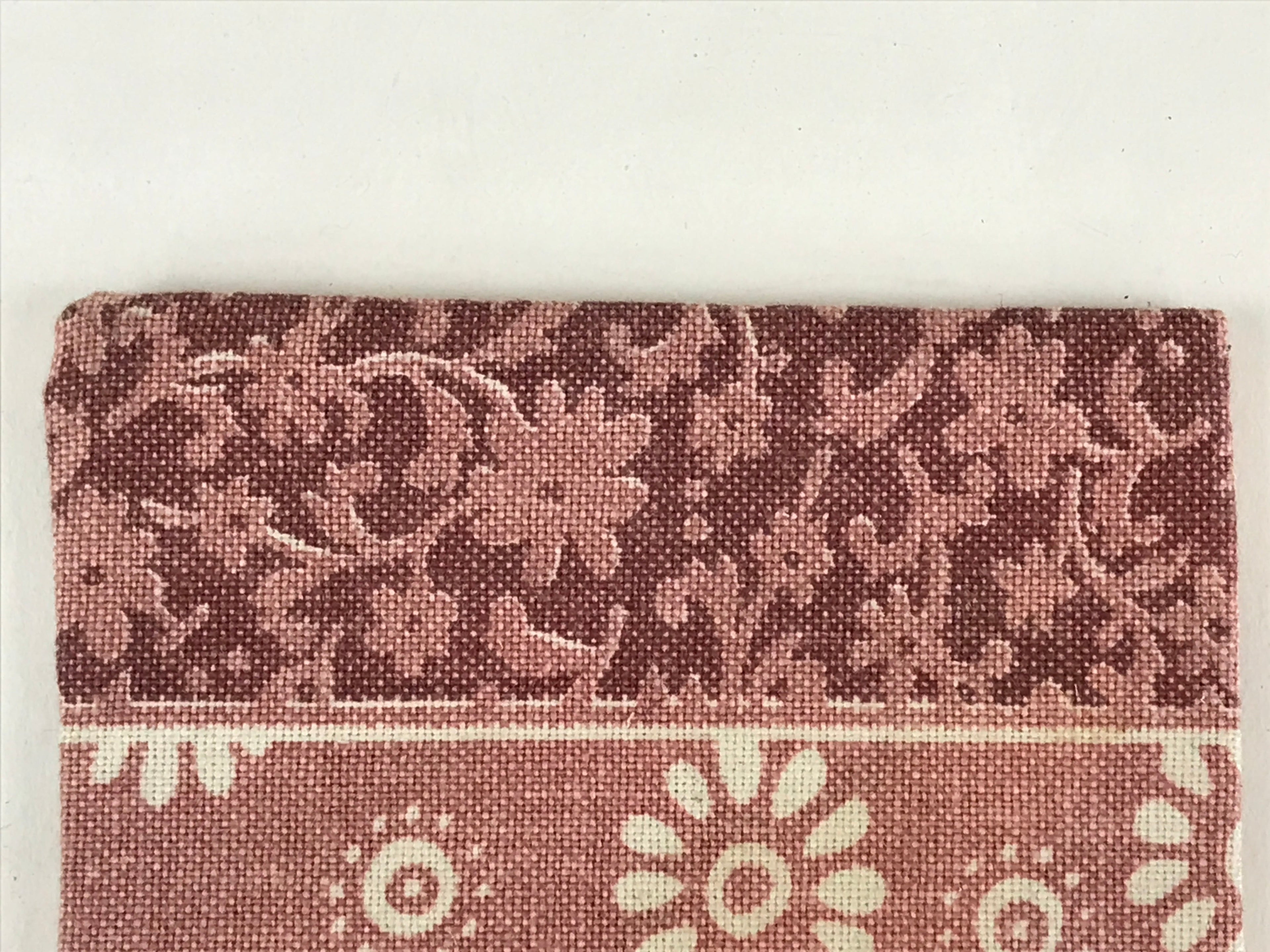 Japanese Buddhist Altar Rice Offering Cup Mat Vtg Handmade Cloth BU790