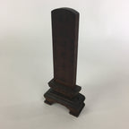 Japanese Buddhist Altar Spiritual Tablet Vtg Wood Tag Dharma name Ihai BU474
