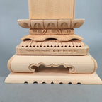 Japanese Buddhist Altar Spiritual Tablet Wood Unused Blank Ihai BU350