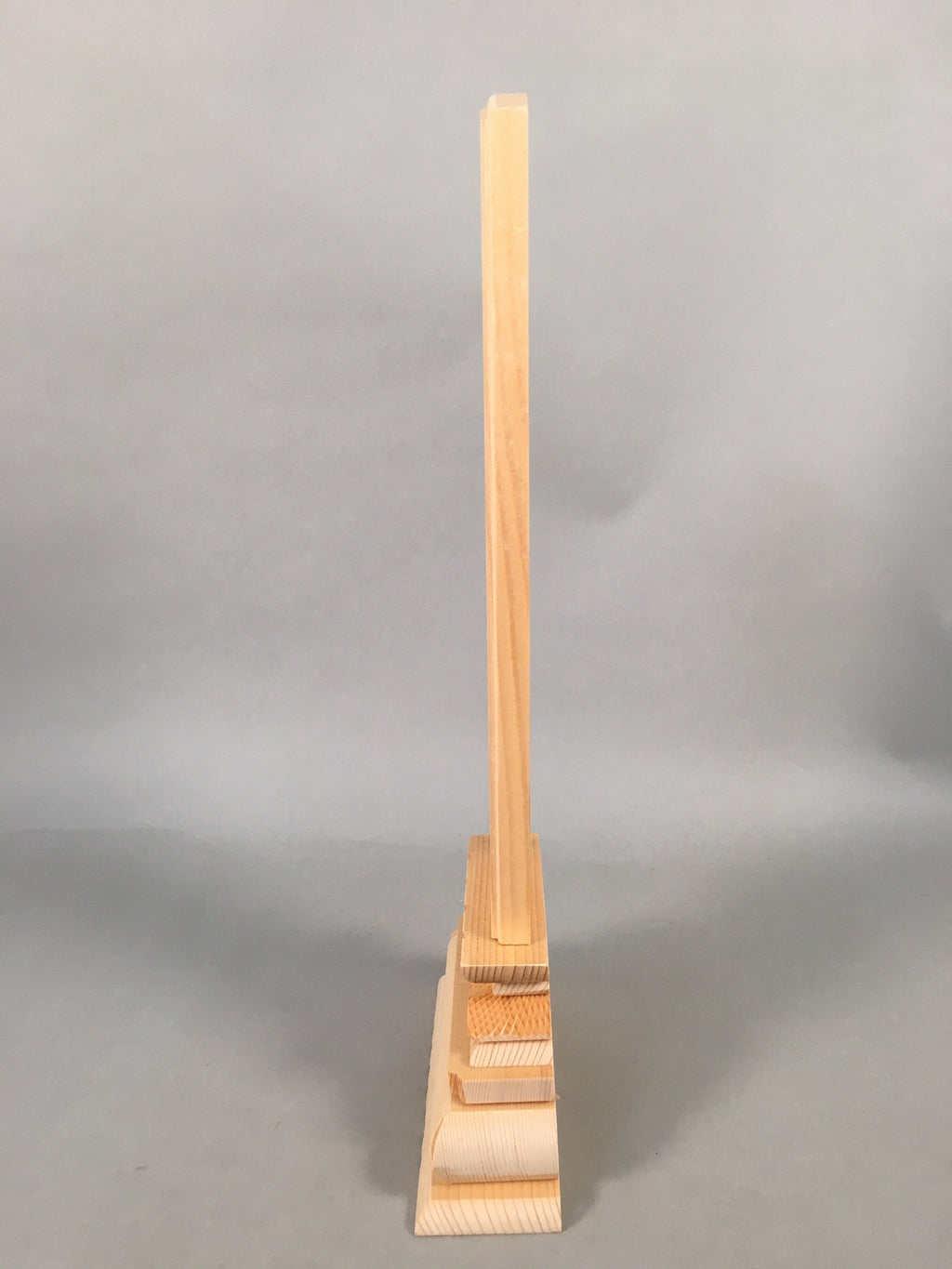 Japanese Buddhist Altar Spiritual Tablet Wood Unused Blank Ihai BU350