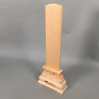Japanese Buddhist Altar Spiritual Tablet Wood Unused Blank Ihai BU350