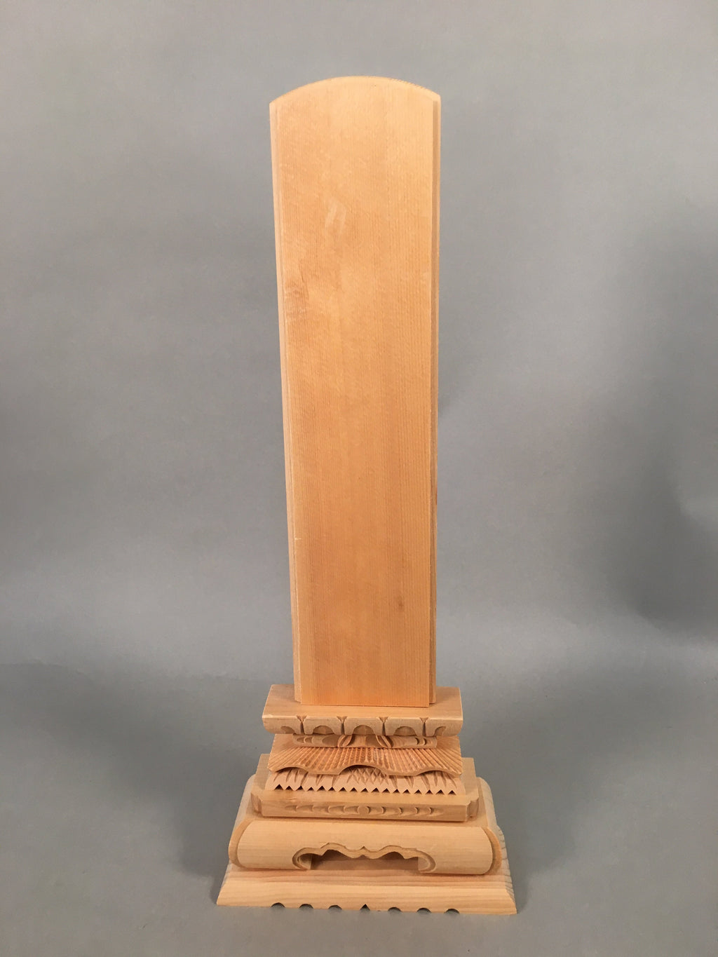 Japanese Buddhist Altar Spiritual Tablet Wood Unused Blank Ihai BU351