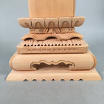 Japanese Buddhist Altar Spiritual Tablet Wood Unused Blank Ihai BU351