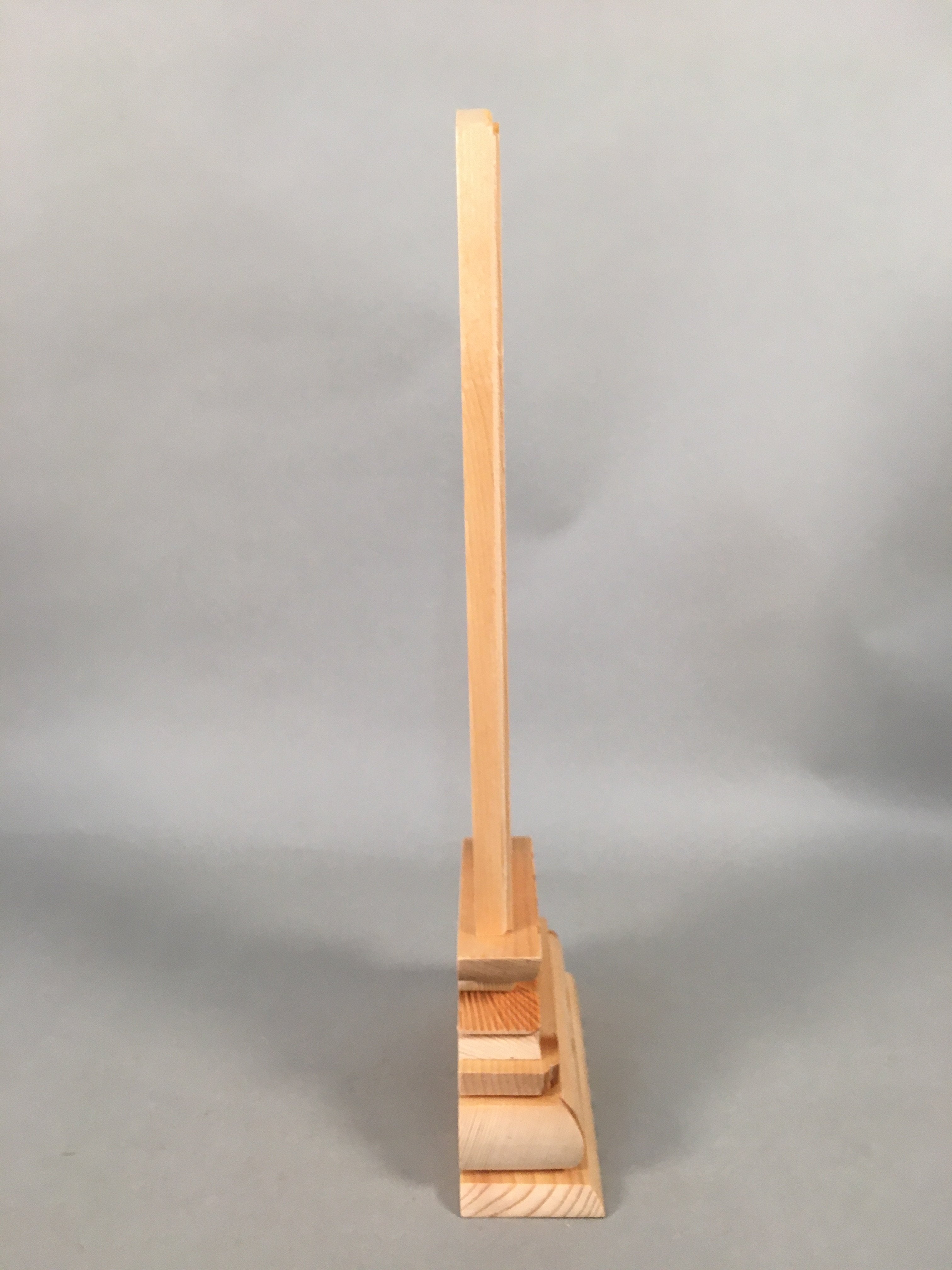 Japanese Buddhist Altar Spiritual Tablet Wood Unused Blank Ihai BU351