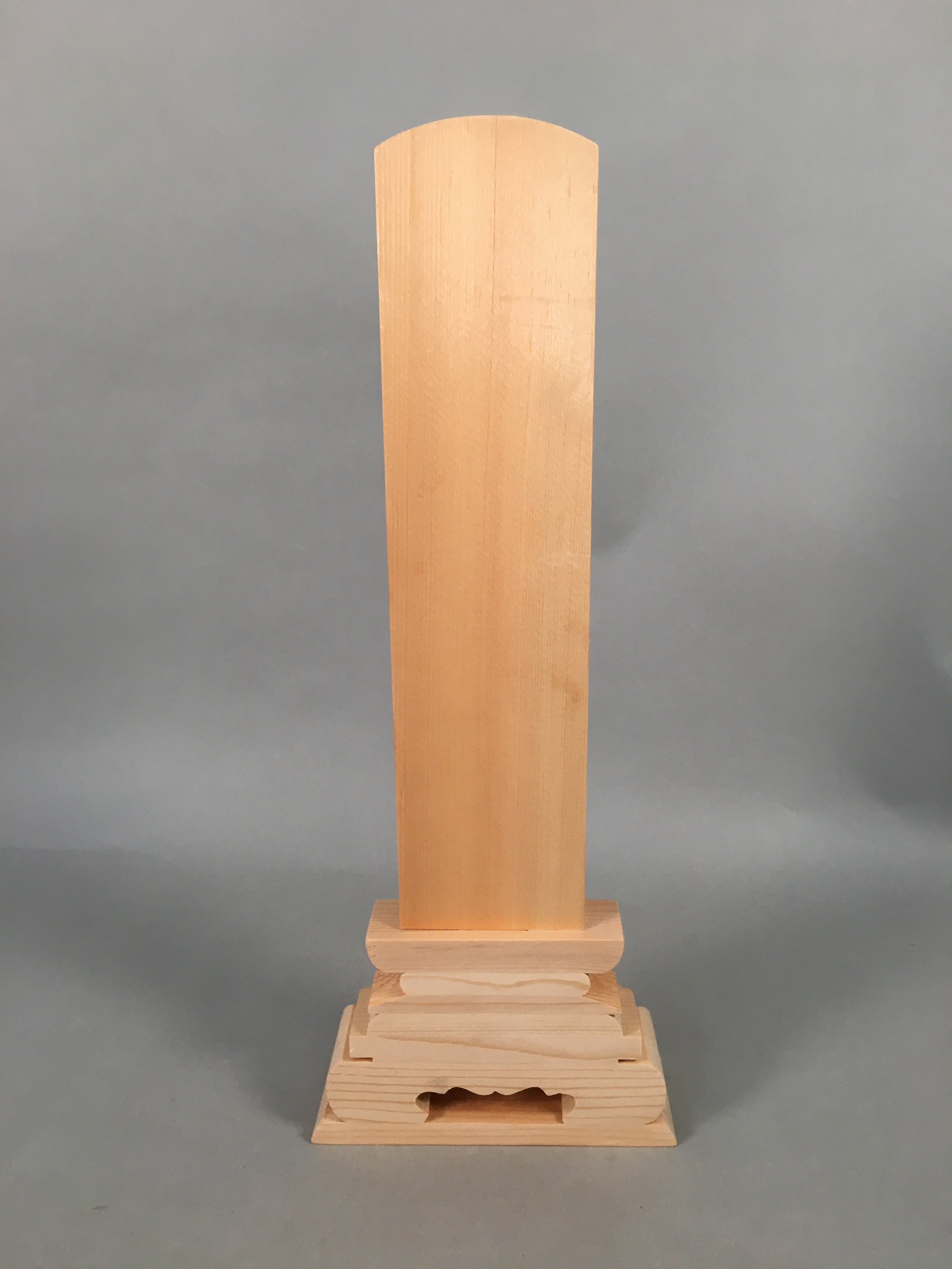 Japanese Buddhist Altar Spiritual Tablet Wood Unused Blank Ihai BU351