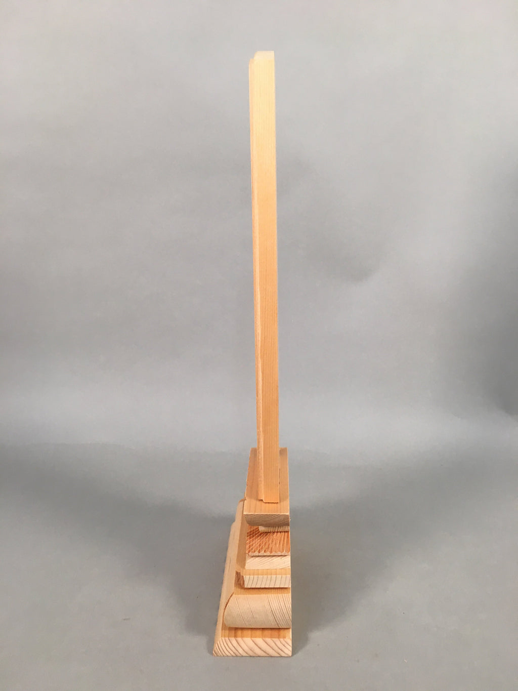 Japanese Buddhist Altar Spiritual Tablet Wood Unused Blank Ihai BU351