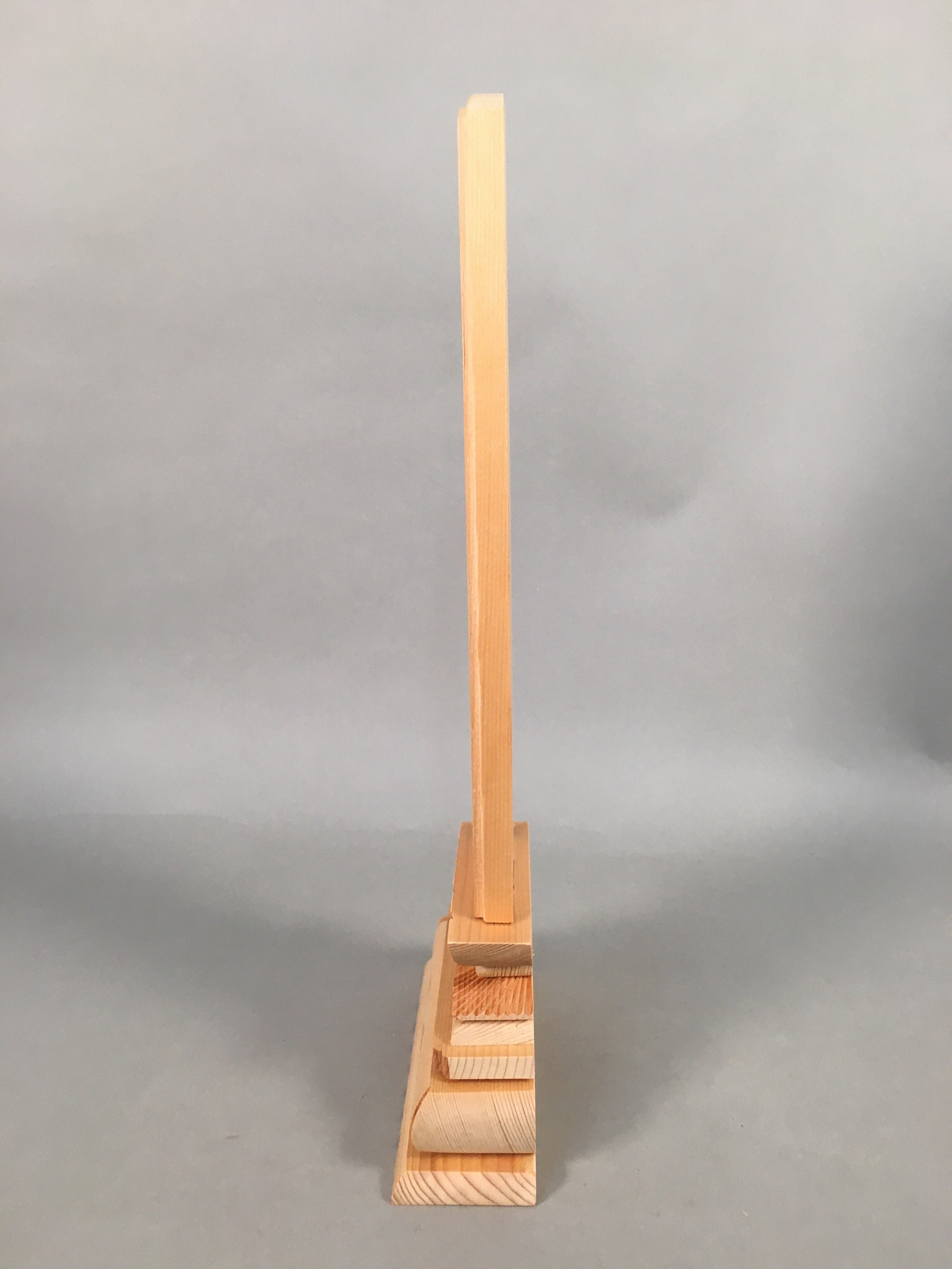 Japanese Buddhist Altar Spiritual Tablet Wood Unused Blank Ihai BU351