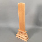 Japanese Buddhist Altar Spiritual Tablet Wood Unused Blank Ihai BU351