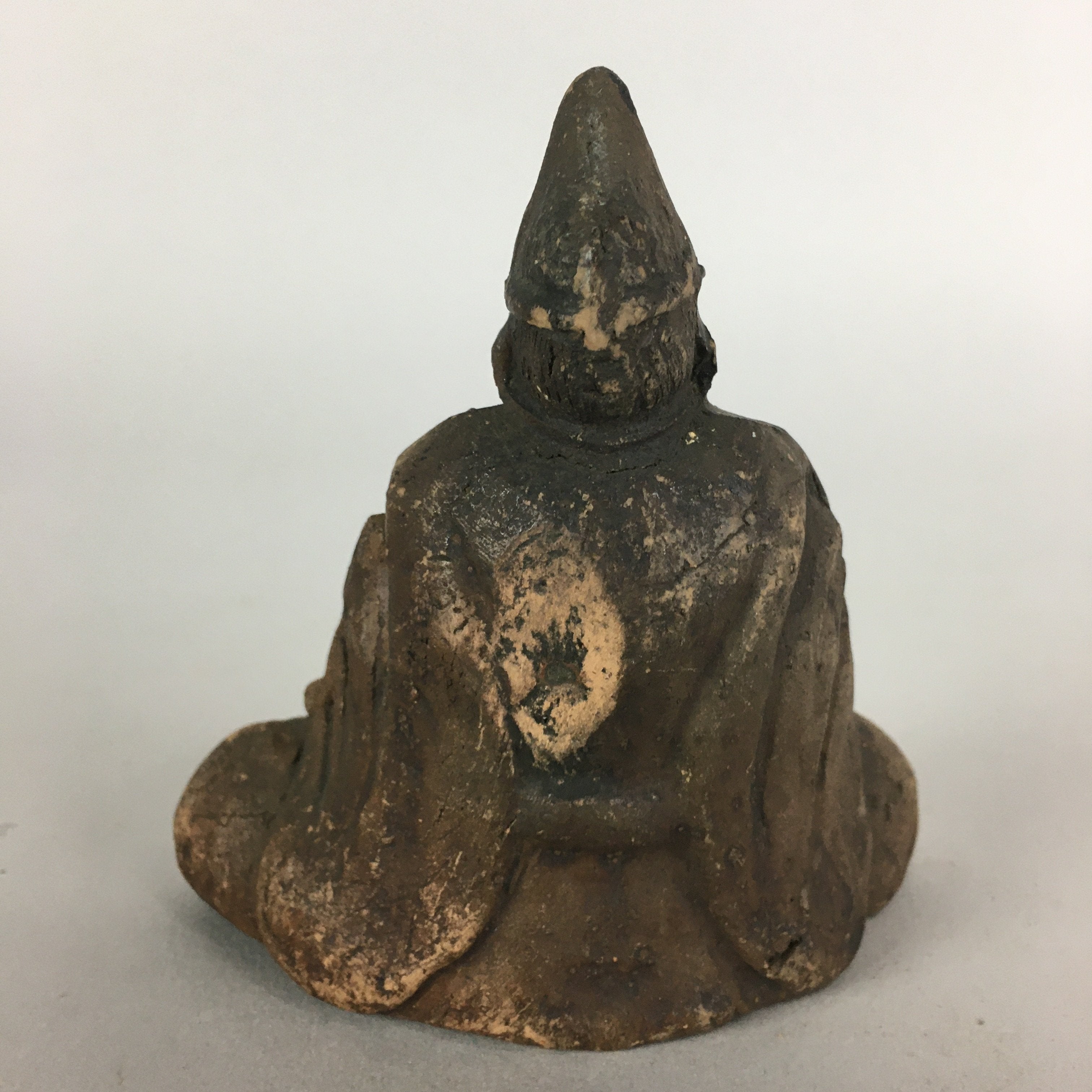 Japanese Buddhist Altar Statue Vtg Man Figure Ornament Okimono BD626