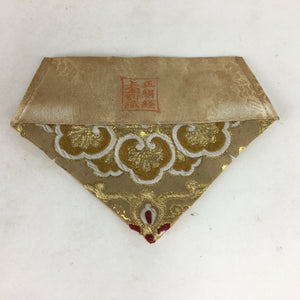 Japanese Buddhist Altar Table Cloth 15.5cm Uchishiki Triangle Flower BU644