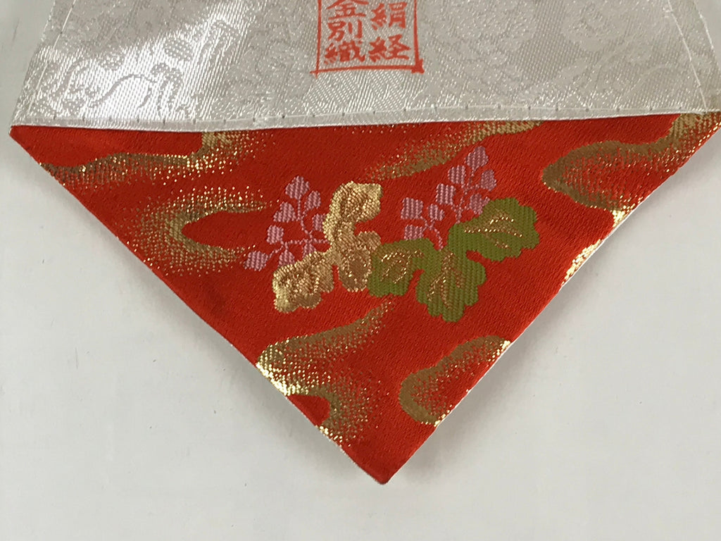 Japanese Buddhist Altar Table Cloth 15cm Uchishiki Triangle Vtg Uwajoku BU788