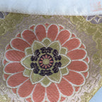 Japanese Buddhist Altar Table Cloth 18.5cm Uchishiki Gold Floral Kyozukue BU385