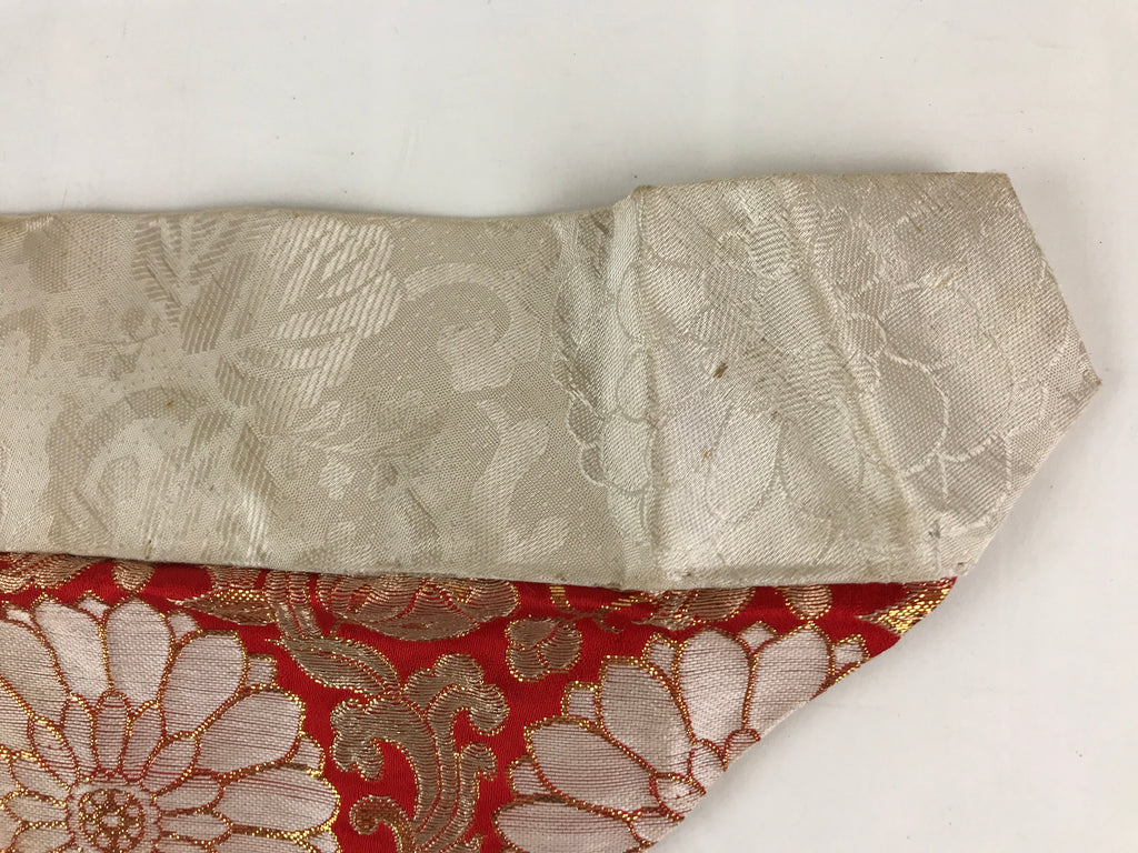 Japanese Buddhist Altar Table Cloth 24cm Uchishiki Vtg Triangle Uwajoku BU789