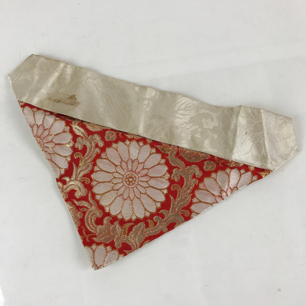 Japanese Buddhist Altar Table Cloth 24cm Uchishiki Vtg Triangle Uwajoku BU789