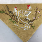 Japanese Buddhist Altar Table Cloth 27.5cm Uchishiki Gold Chicken Kyozukue BU406
