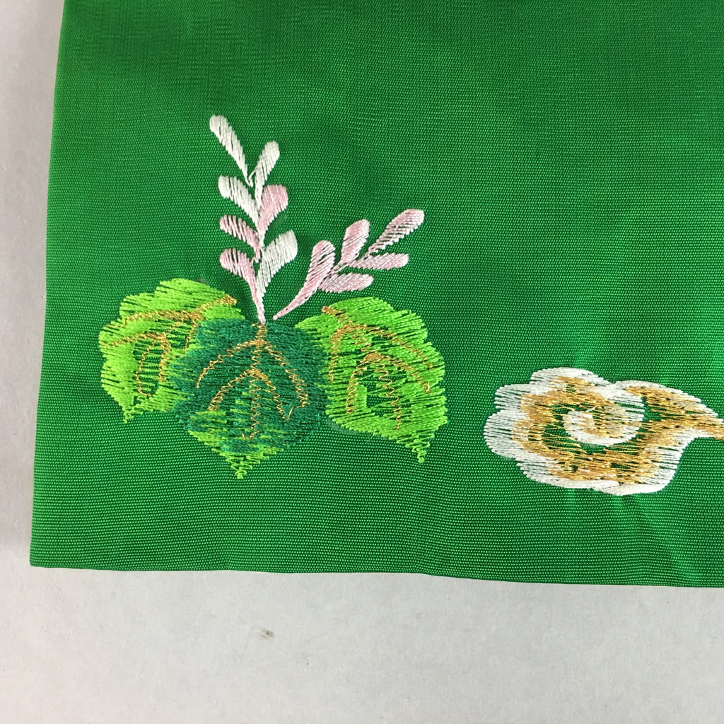 Japanese Buddhist Altar Table Cloth 31cm Uchishiki Rectangle Green Kyozukue B807