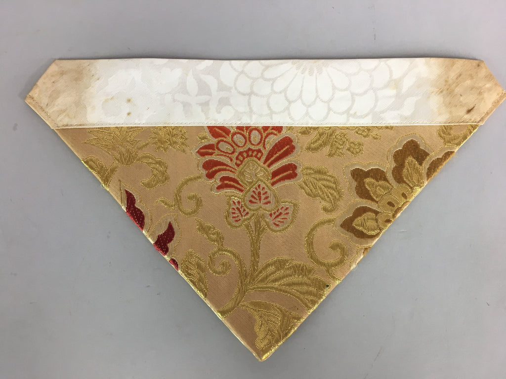 Japanese Buddhist Altar Table Cloth 33cm Uchishiki Gold Flower Kyozukue BU407