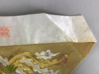 Japanese Buddhist Altar Table Cloth 41.5cm Uchishiki Gold Peacock Kyozukue BU421
