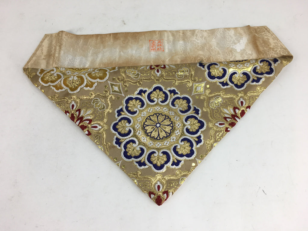 Japanese Buddhist Altar Table Cloth 41cm Uchishiki Triangle Flower Maejoku BU645