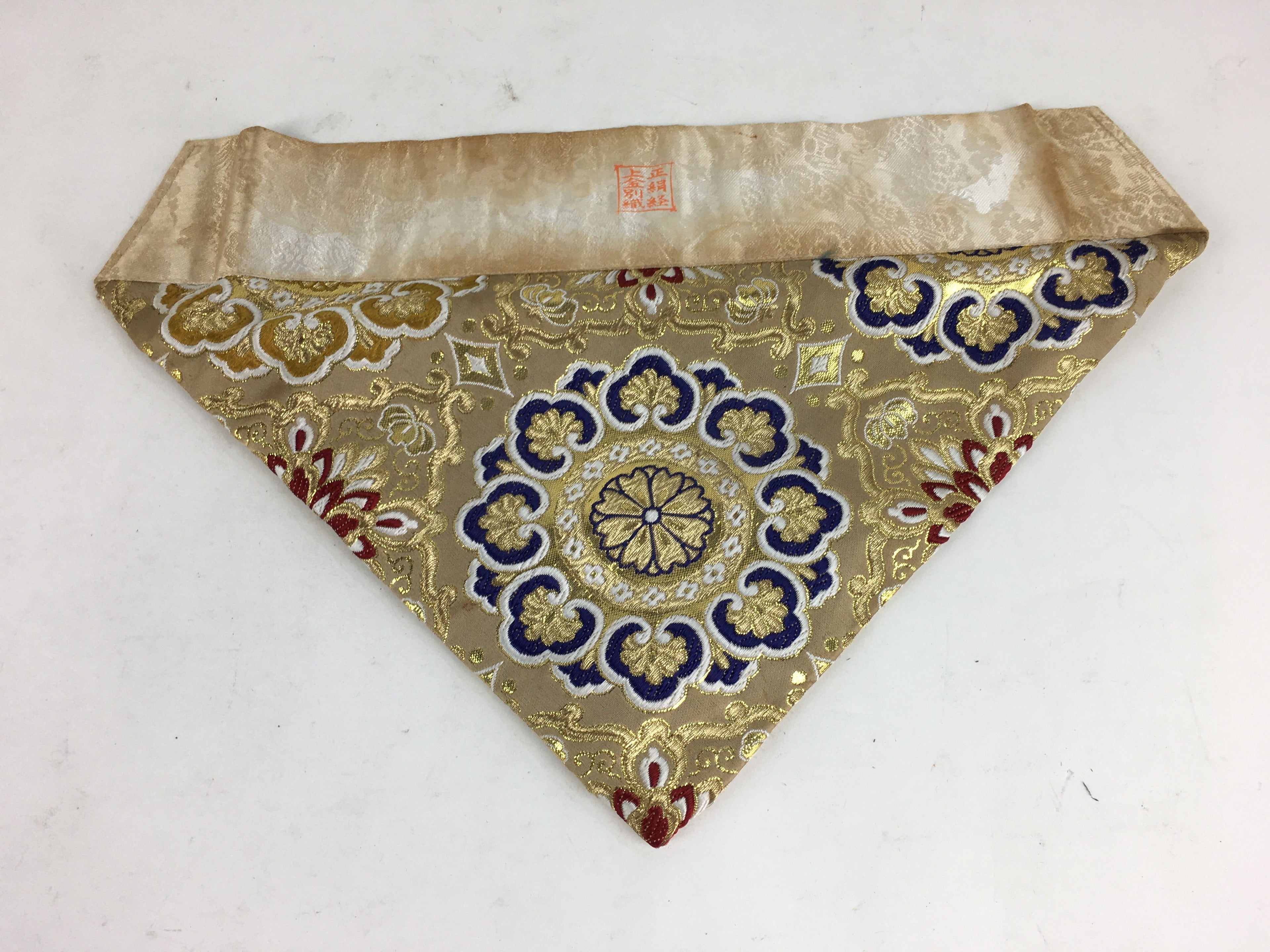 Japanese Buddhist Altar Table Cloth 41cm Uchishiki Triangle Flower Maejoku BU645