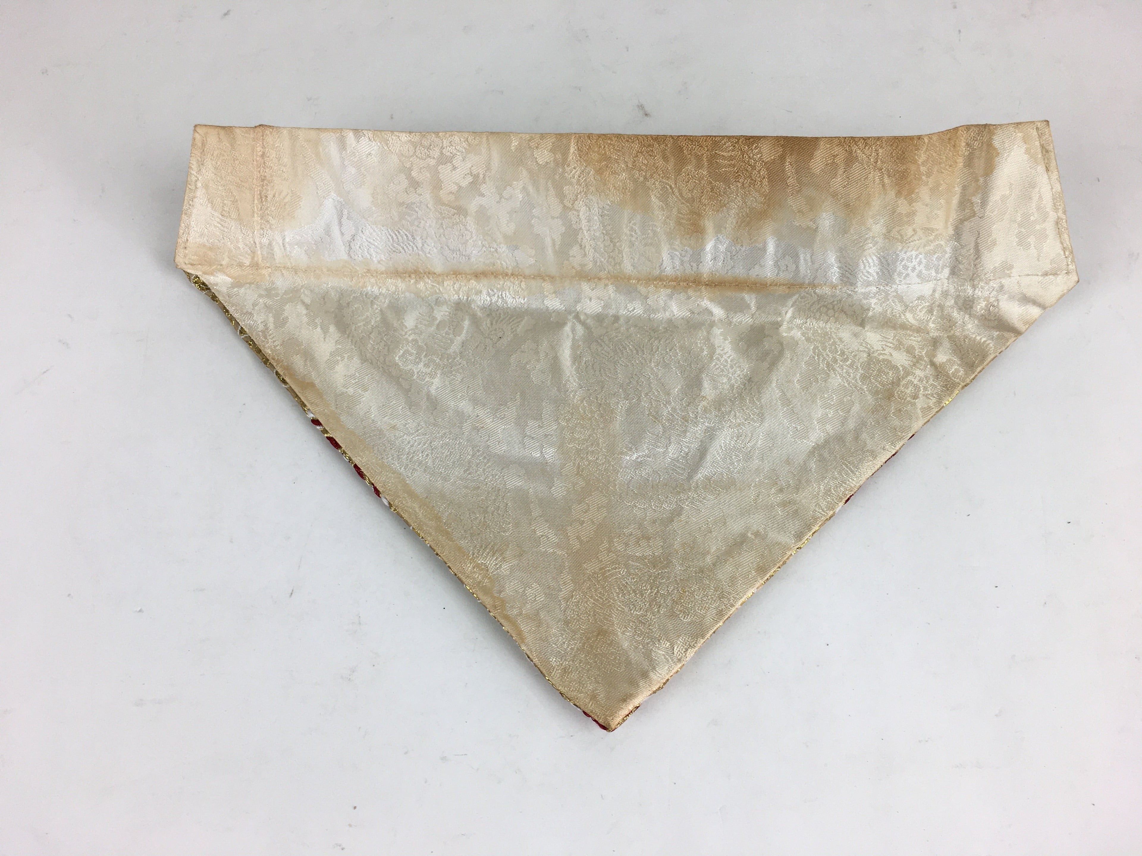 Japanese Buddhist Altar Table Cloth 41cm Uchishiki Triangle Flower Maejoku BU645