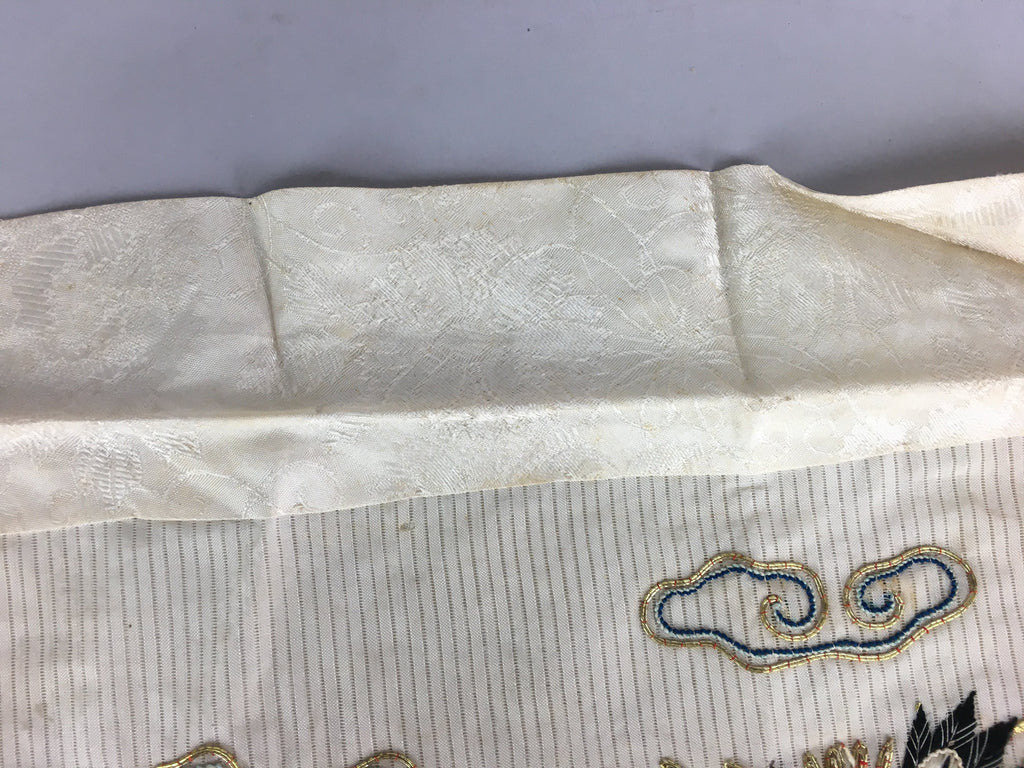 Japanese Buddhist Altar Table Cloth 59cm Uchishiki White Crane Kyozukue BU405
