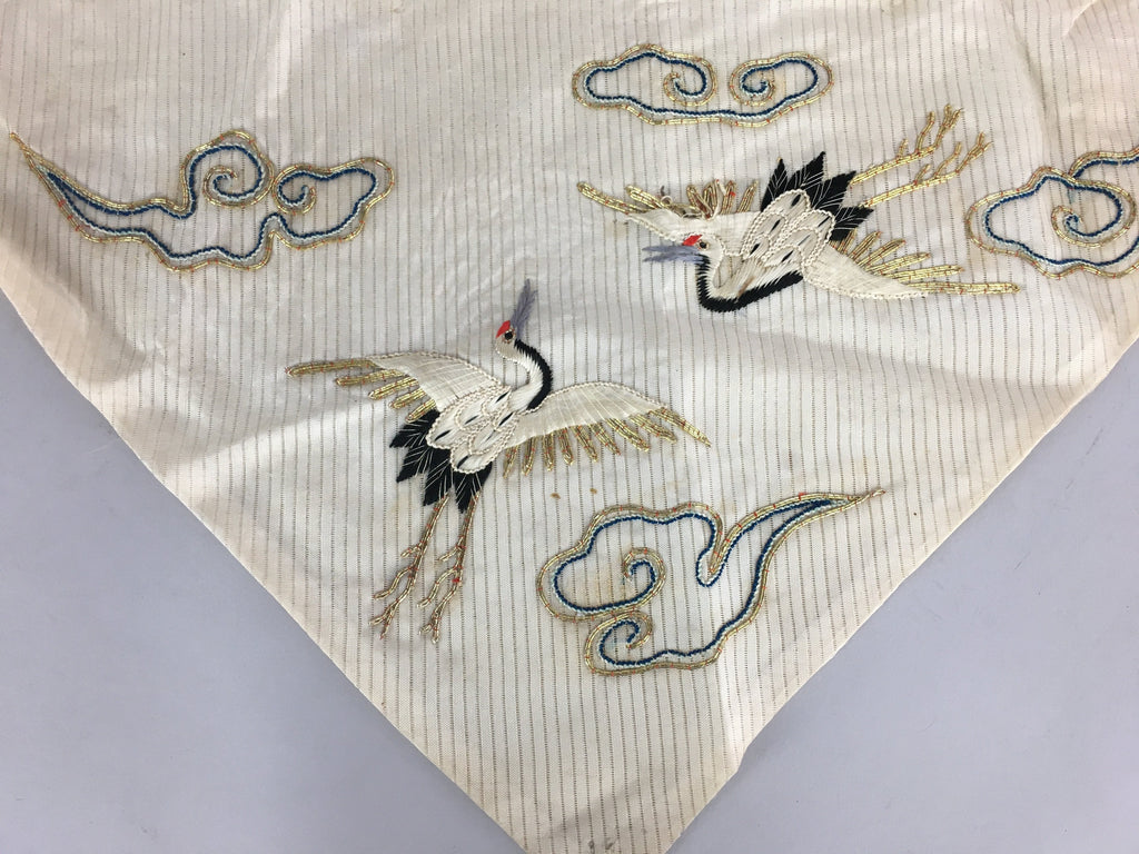 Japanese Buddhist Altar Table Cloth 59cm Uchishiki White Crane Kyozukue BU405